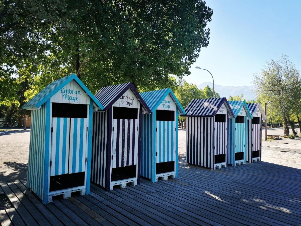T3 Au Plan D'Eau D'Embrun Avec Garage Et Terrasse Apartment Bagian luar foto
